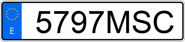 Numer rejestracyjny 5797MSC posiada TOYOTA RAV4