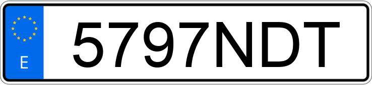 Numer rejestracyjny 5797NDT posiada VOLKSWAGEN TAIGO