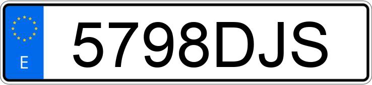 Numer rejestracyjny 5798DJS posiada RENAULT CLIO