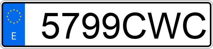 Numer rejestracyjny 5799CWC posiada PEUGEOT 406