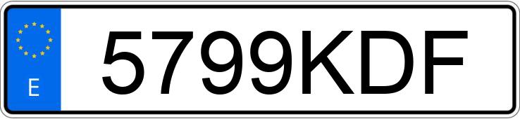 Numer rejestracyjny 5799KDF posiada SCANIA SERIE G
