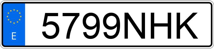 Numer rejestracyjny 5799NHK posiada BMW SERIE 4