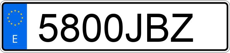 Numer rejestracyjny 5800JBZ posiada FORD FIESTA Numer rejestracyjny 5800JBZ posiada FORD FIESTA