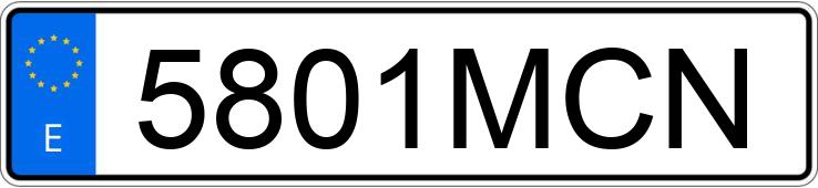 Numer rejestracyjny 5801MCN posiada FIAT 500 Numer rejestracyjny 5801MCN posiada FIAT 500