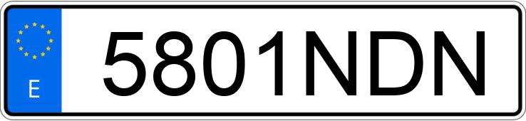 Numer rejestracyjny 5801NDN posiada MERCEDES G (463)