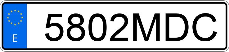 Numer rejestracyjny 5802MDC posiada AUDI Q2