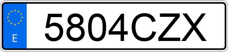 Numer rejestracyjny 5804CZX posiada FORD TRANSIT Numer rejestracyjny 5804CZX posiada FORD TRANSIT