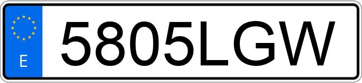 Numer rejestracyjny 5805LGW posiada OPEL VIVARO