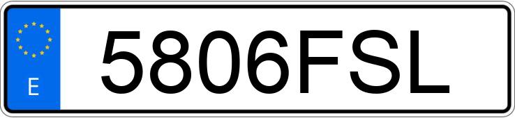 Numer rejestracyjny 5806FSL posiada PEUGEOT BOXER