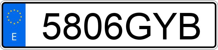 Numer rejestracyjny 5806GYB posiada FORD FIESTA Numer rejestracyjny 5806GYB posiada FORD FIESTA