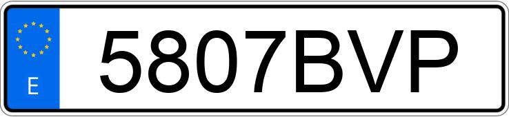 Numer rejestracyjny 5807BVP posiada MERCEDES E (211)