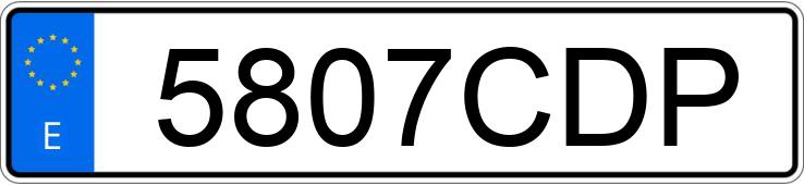 Numer rejestracyjny 5807CDP posiada SEAT IBIZA