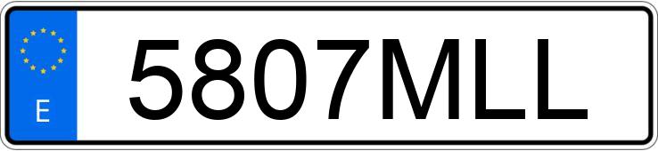 Registreringsnummeret 5807MLL har LAND ROVER RANGE ROVER SPORT