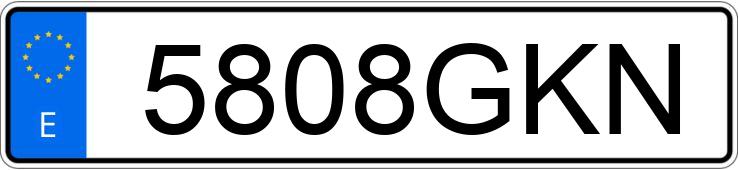 Numer rejestracyjny 5808GKN posiada FORD FOCUS C-MAX