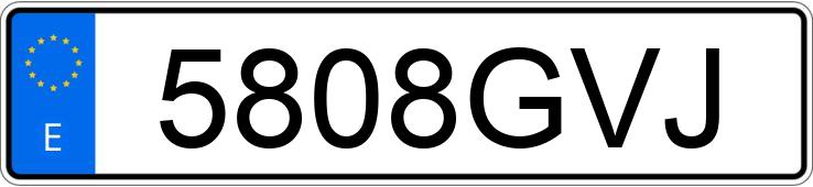 Numer rejestracyjny 5808GVJ posiada CITROEN C4