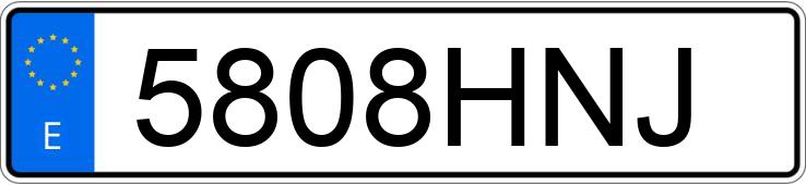 Numer rejestracyjny 5808HNJ posiada PEUGEOT BIPPER