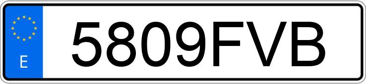 Numer rejestracyjny 5809FVB posiada BMW SERIE 3