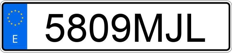 Numer rejestracyjny 5809MJL posiada TOYOTA COROLLA