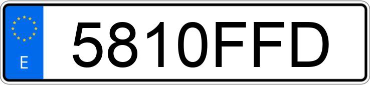 Numer rejestracyjny 5810FFD posiada TOYOTA COROLLA