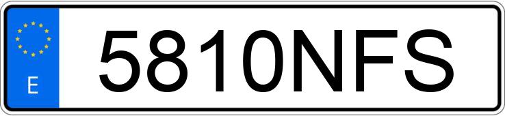 Numer rejestracyjny 5810NFS posiada PORSCHE MACAN Numer rejestracyjny 5810NFS posiada PORSCHE MACAN