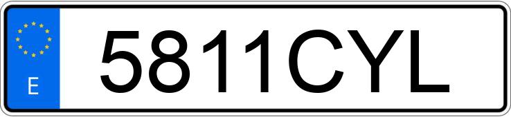 Numer rejestracyjny 5811CYL posiada RENAULT CLIO