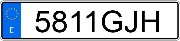 Numer rejestracyjny 5811GJH posiada BMW SERIE 1