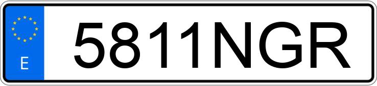 Numer rejestracyjny 5811NGR posiada SEAT LEON