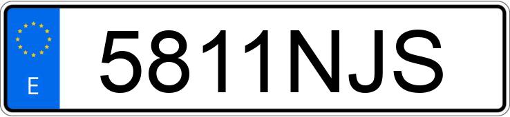 Numer rejestracyjny 5811NJS posiada BMW SERIE 2