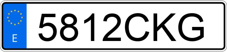 Numer rejestracyjny 5812CKG posiada BMW Z3