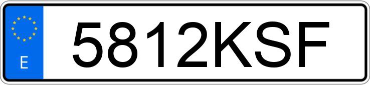 Numer rejestracyjny 5812KSF posiada DACIA DOKKER