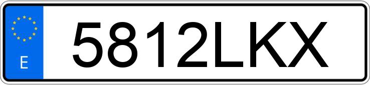 Numer rejestracyjny 5812LKX posiada VOLKSWAGEN MULTIVAN