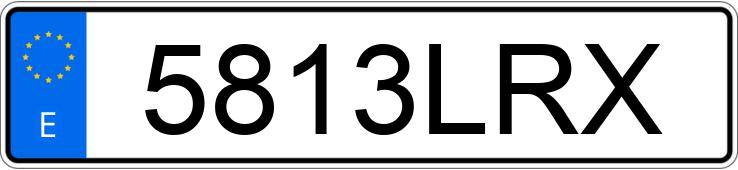 Numer rejestracyjny 5813LRX posiada VOLVO XC40