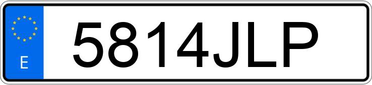 Numer rejestracyjny 5814JLP posiada MERCEDES C (205)