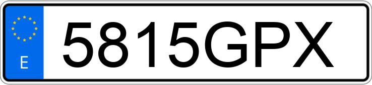 Numer rejestracyjny 5815GPX posiada SEAT IBIZA Numer rejestracyjny 5815GPX posiada SEAT IBIZA