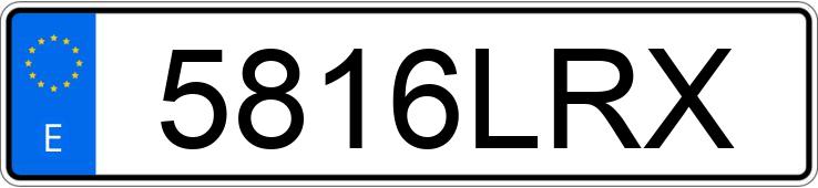 Numer rejestracyjny 5816LRX posiada RENAULT CLIO