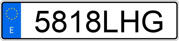 Numer rejestracyjny 5818LHG posiada FORD TRANSIT