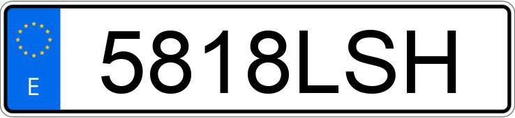 Numer rejestracyjny 5818LSH posiada FIAT 500