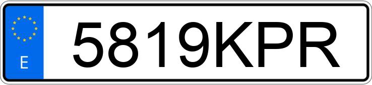 Numer rejestracyjny 5819KPR posiada SKODA OCTAVIA Numer rejestracyjny 5819KPR posiada SKODA OCTAVIA