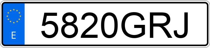 Numer rejestracyjny 5820GRJ posiada BMW SERIE 1