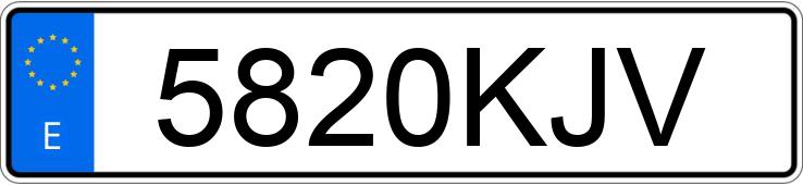 Numer rejestracyjny 5820KJV posiada OPEL CORSA