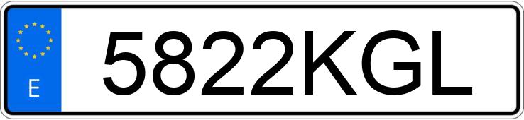 Numer rejestracyjny 5822KGL posiada RENAULT MEGANE