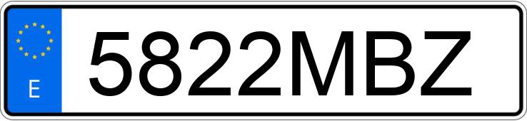 Numer rejestracyjny 5822MBZ posiada AUDI RS6