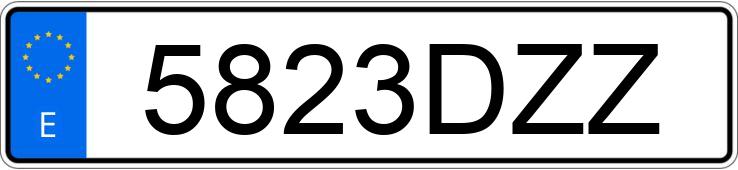 Numer rejestracyjny 5823DZZ posiada BMW SERIE 3