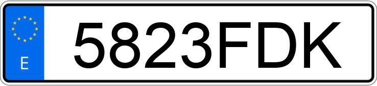 Numer rejestracyjny 5823FDK posiada AUDI A4