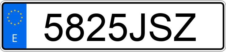 Numer rejestracyjny 5825JSZ posiada CITROEN C3