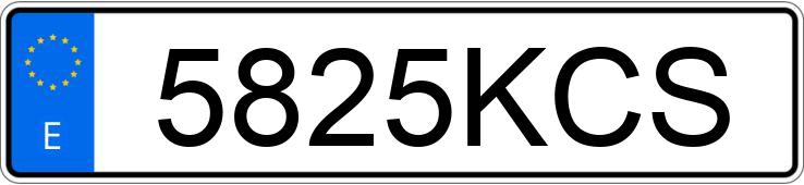 Numer rejestracyjny 5825KCS posiada MERCEDES CLA (117)
