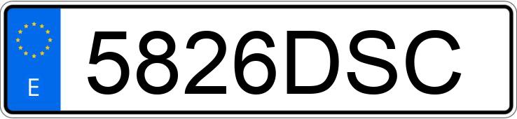 Numer rejestracyjny 5826DSC posiada ALFA ROMEO 147