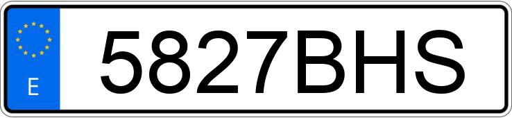 Numer rejestracyjny 5827BHS posiada BMW SERIE 5