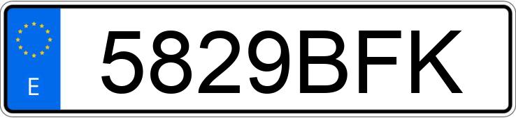 Numer rejestracyjny 5829BFK posiada MAZDA 323 Numer rejestracyjny 5829BFK posiada MAZDA 323