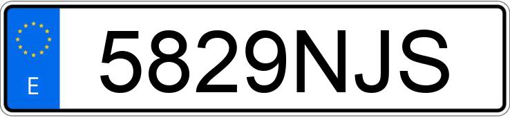 Numer rejestracyjny 5829NJS posiada VOLVO FH